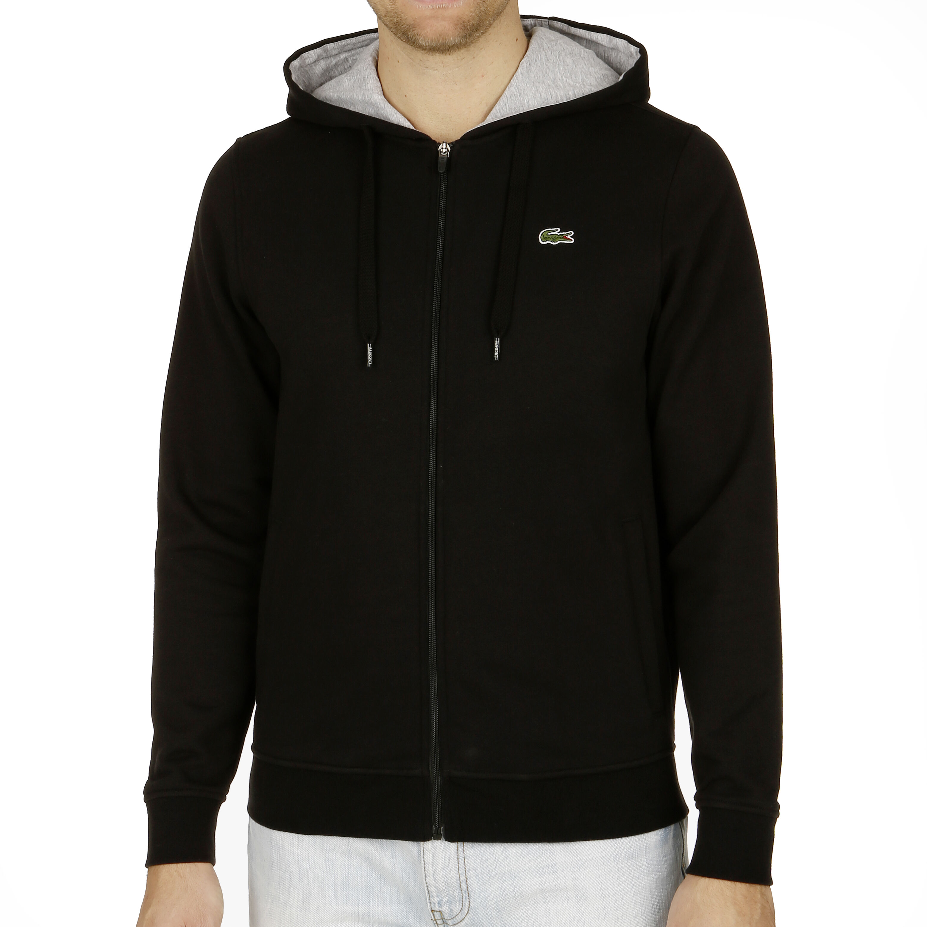 Buy Lacoste Zip Hoodie Men Black Lightgrey online Tennis Point COM