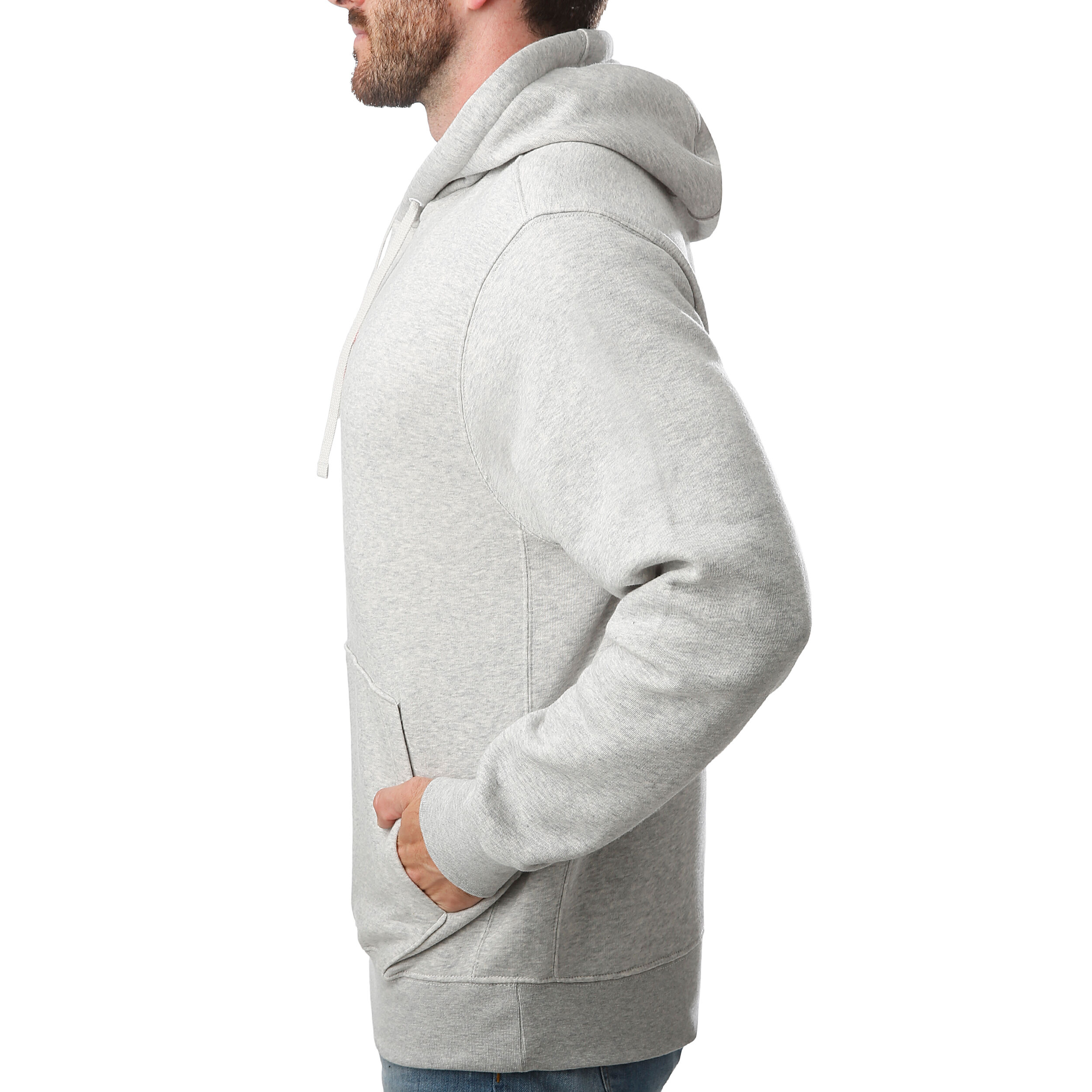 Sportswear Just Do It Hoody Men Lightgrey Red