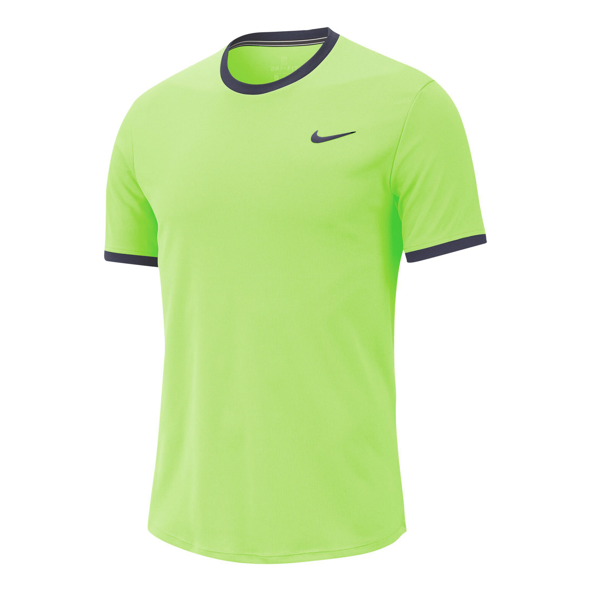 Buy Nike Court Dri-Fit T-Shirt Men Neon Green, Dark Blue online ...