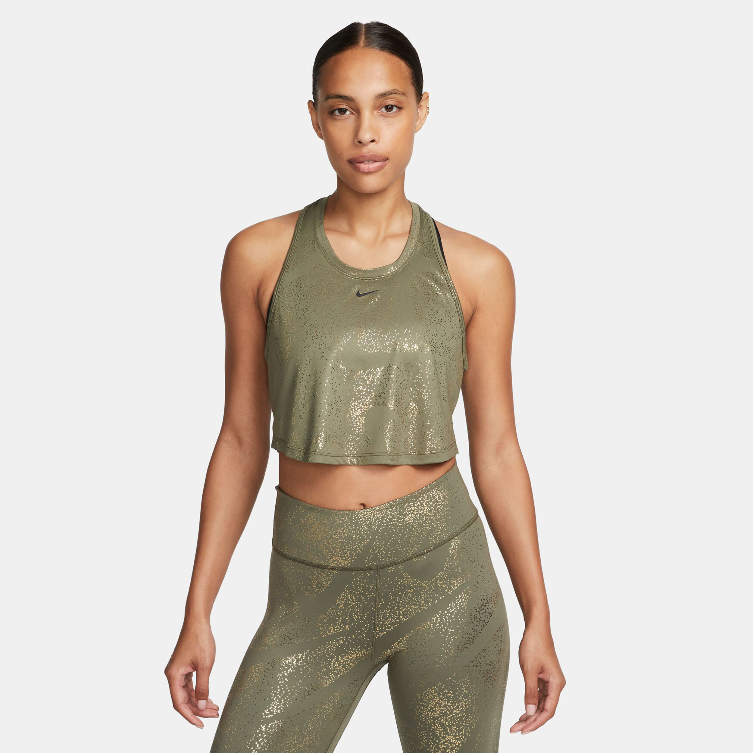 Gold nike crop top store