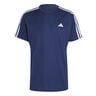 Training Essential Base 3 Stripes T-Shirt Men-Dark Blue,White