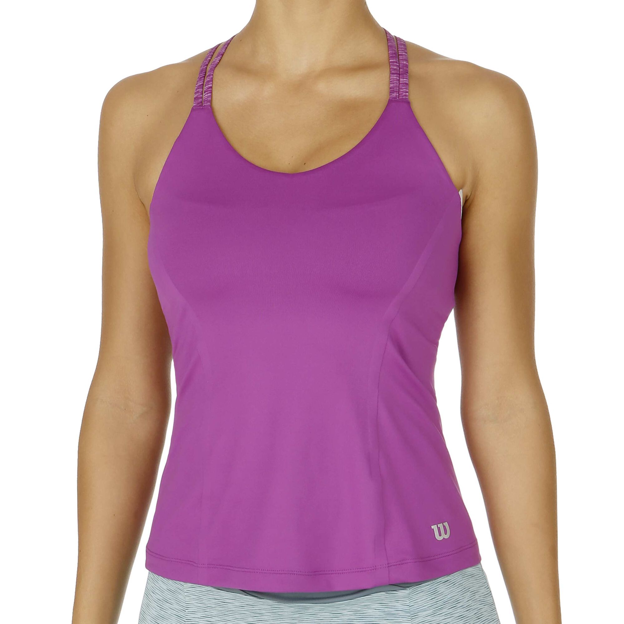 online | Double Wilson Strap - Tennis-Point Top Violet Women Tank buy