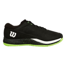 Image of Rush Pro Ace Clay Court Shoe Men-Black,Neon Green