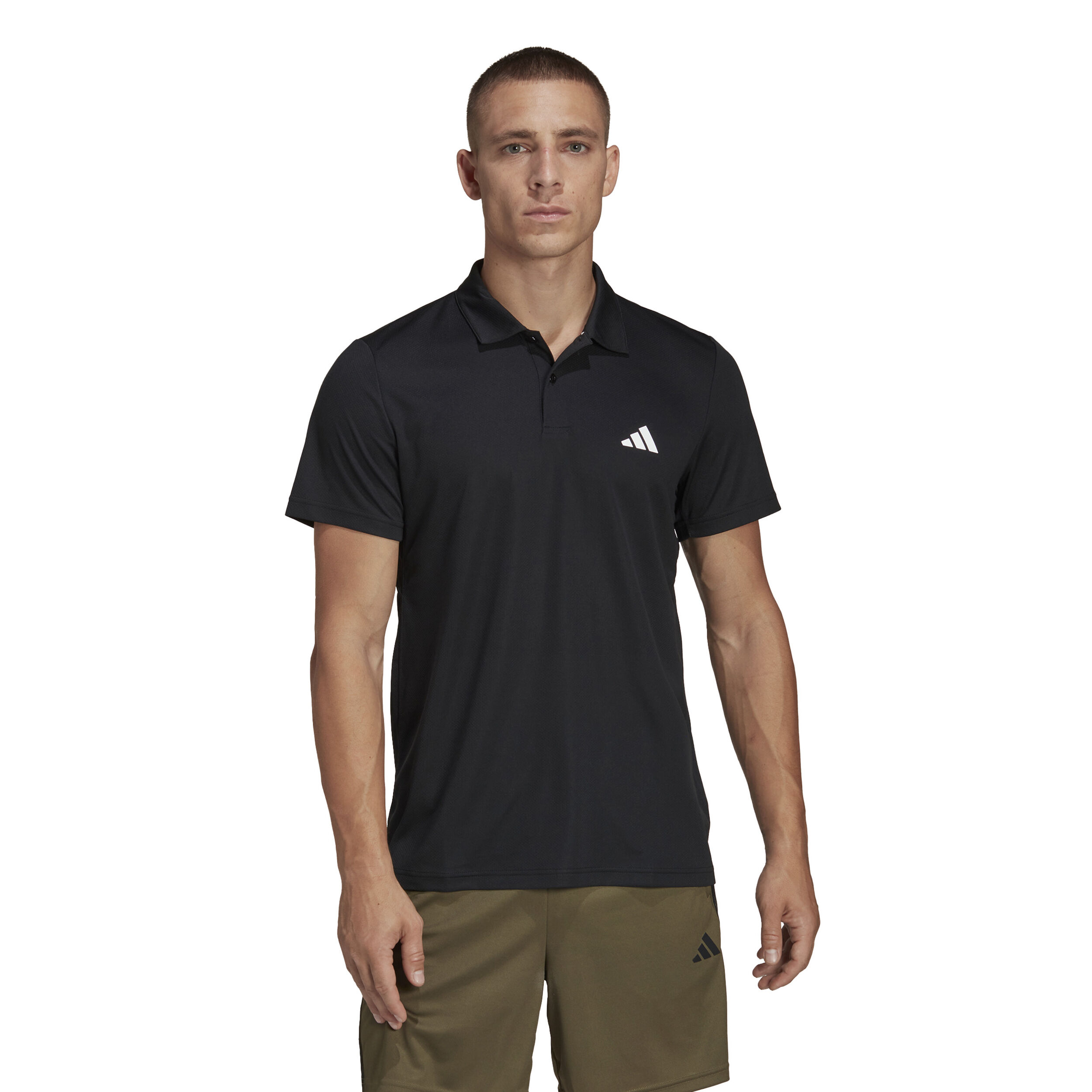 Buy adidas Training ES Base Polo Men Black online | Tennis