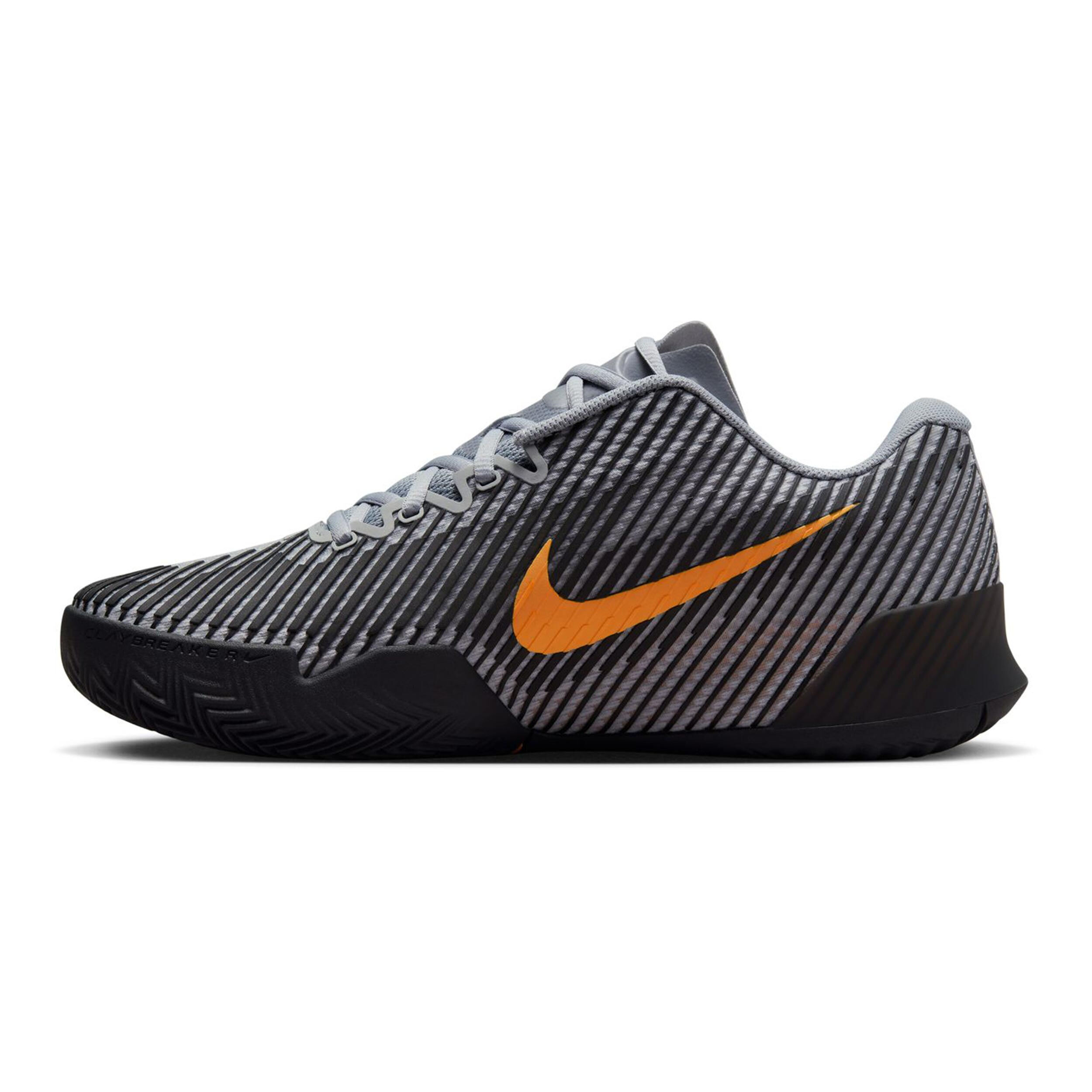 Nike Air Zoom Vapor 11 Clay Court Shoe Men Grey, Orange | Tennis-Point