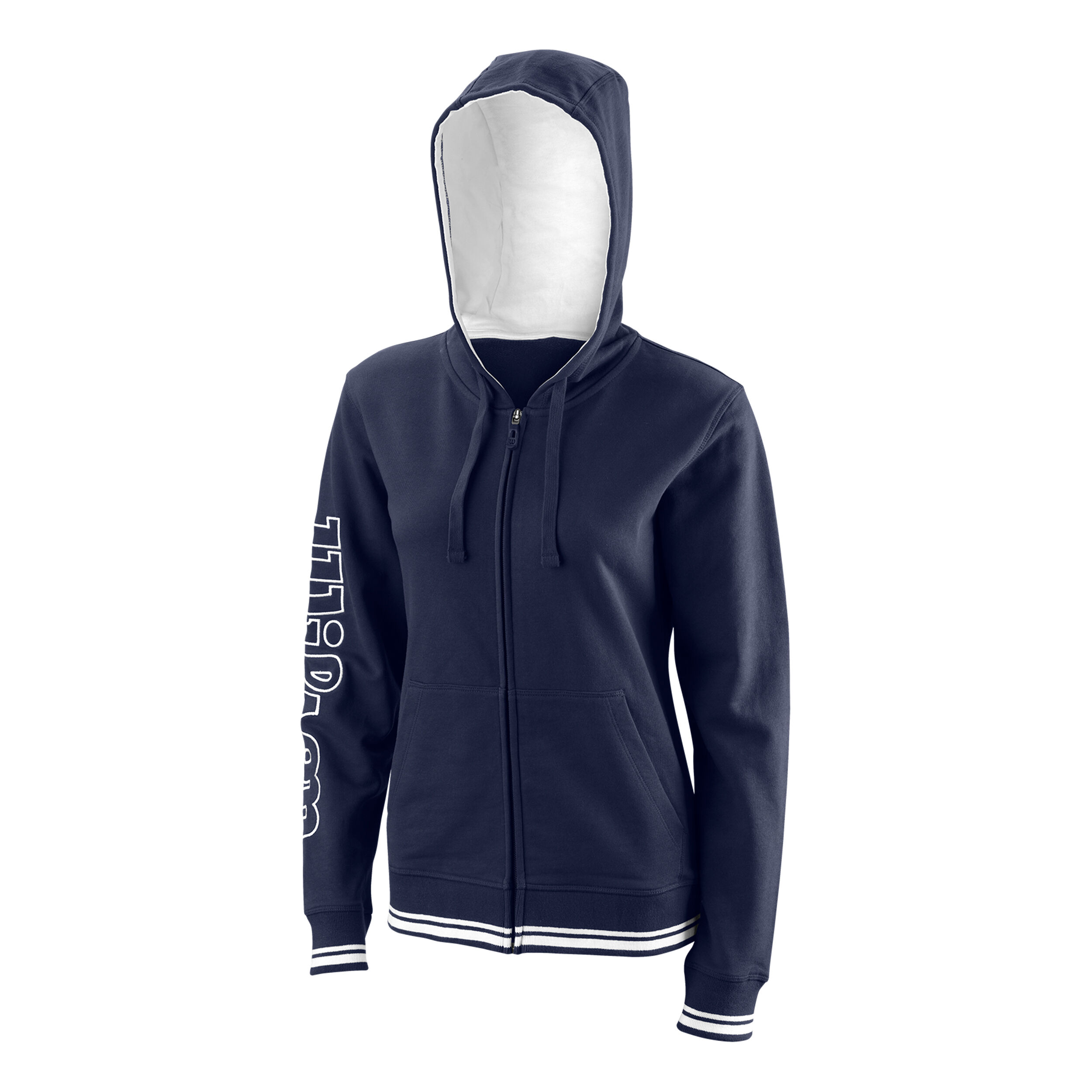 Buy Wilson Team II Zip Hoodie Women Dark Blue White online Tennis Point COM