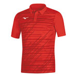 Mizuno Tennis apparel Mizuno Team Chiba Polo Men-red