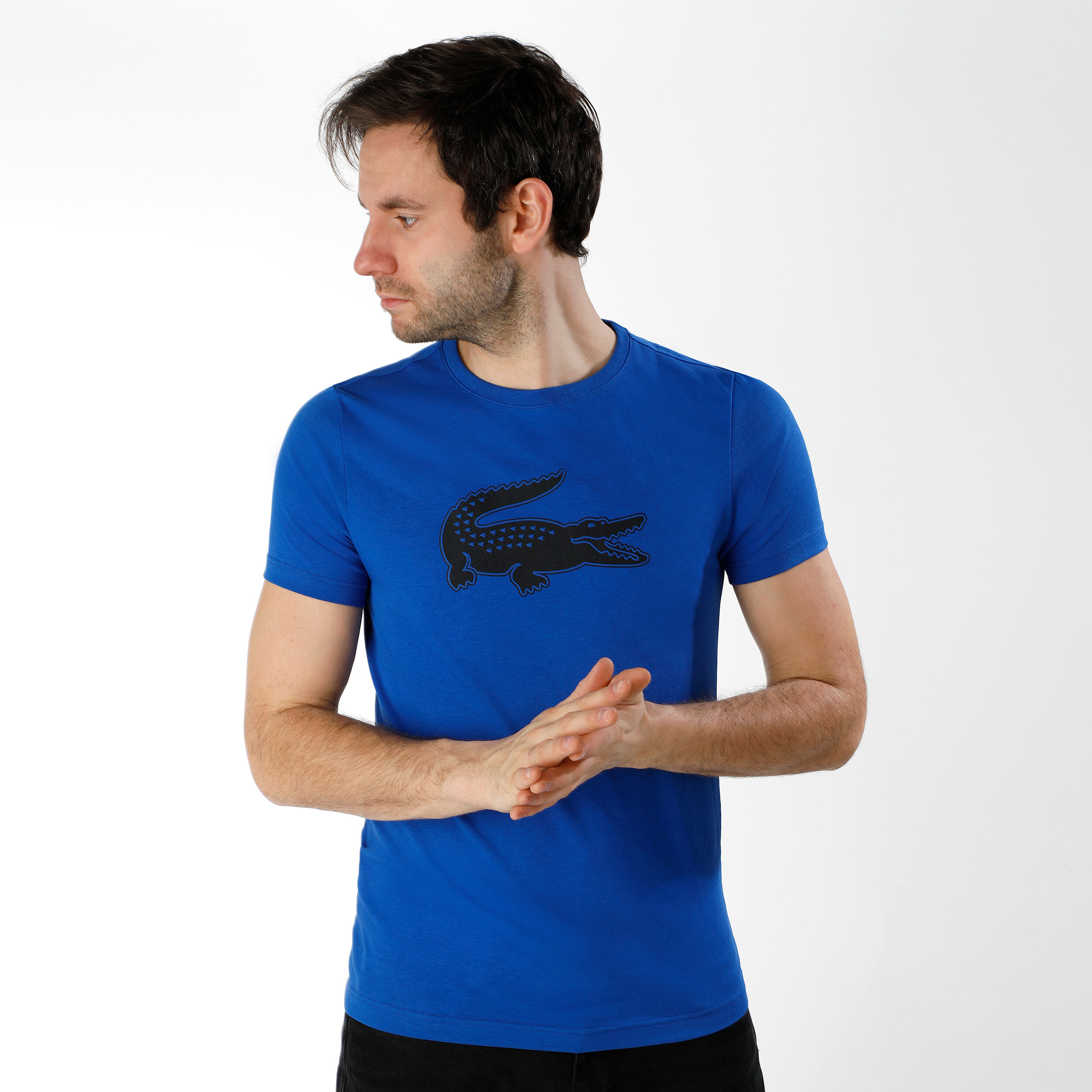 T shirt lacoste cheap bleu