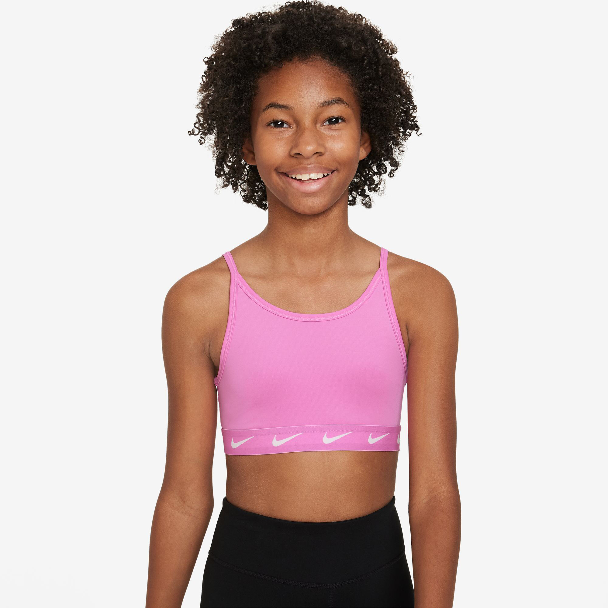 Girls' Pink Sports Bra for Teens and Tweens, Girls Activewear