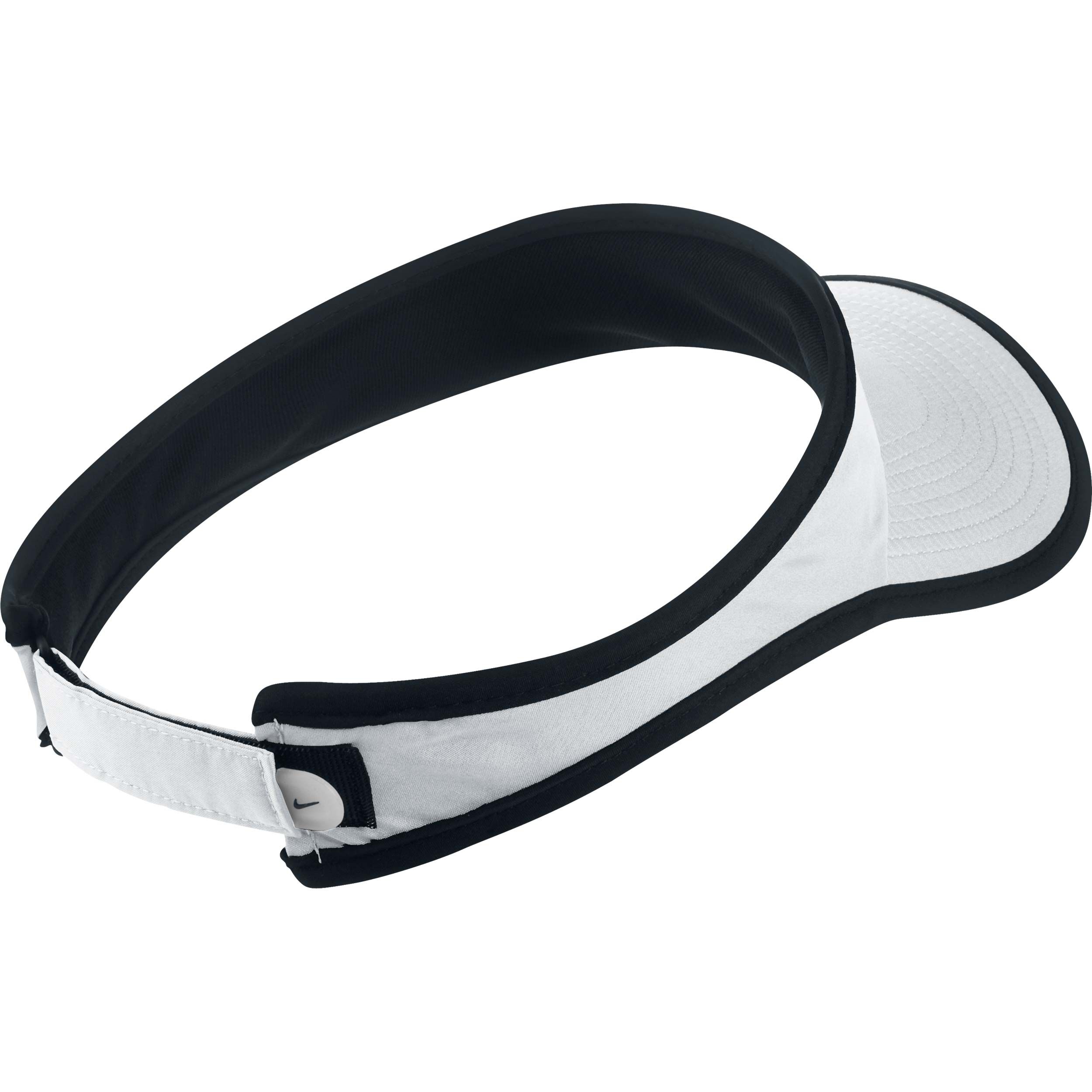 Buy Nike Feather Light Visor Girls White Black online Tennis Point COM