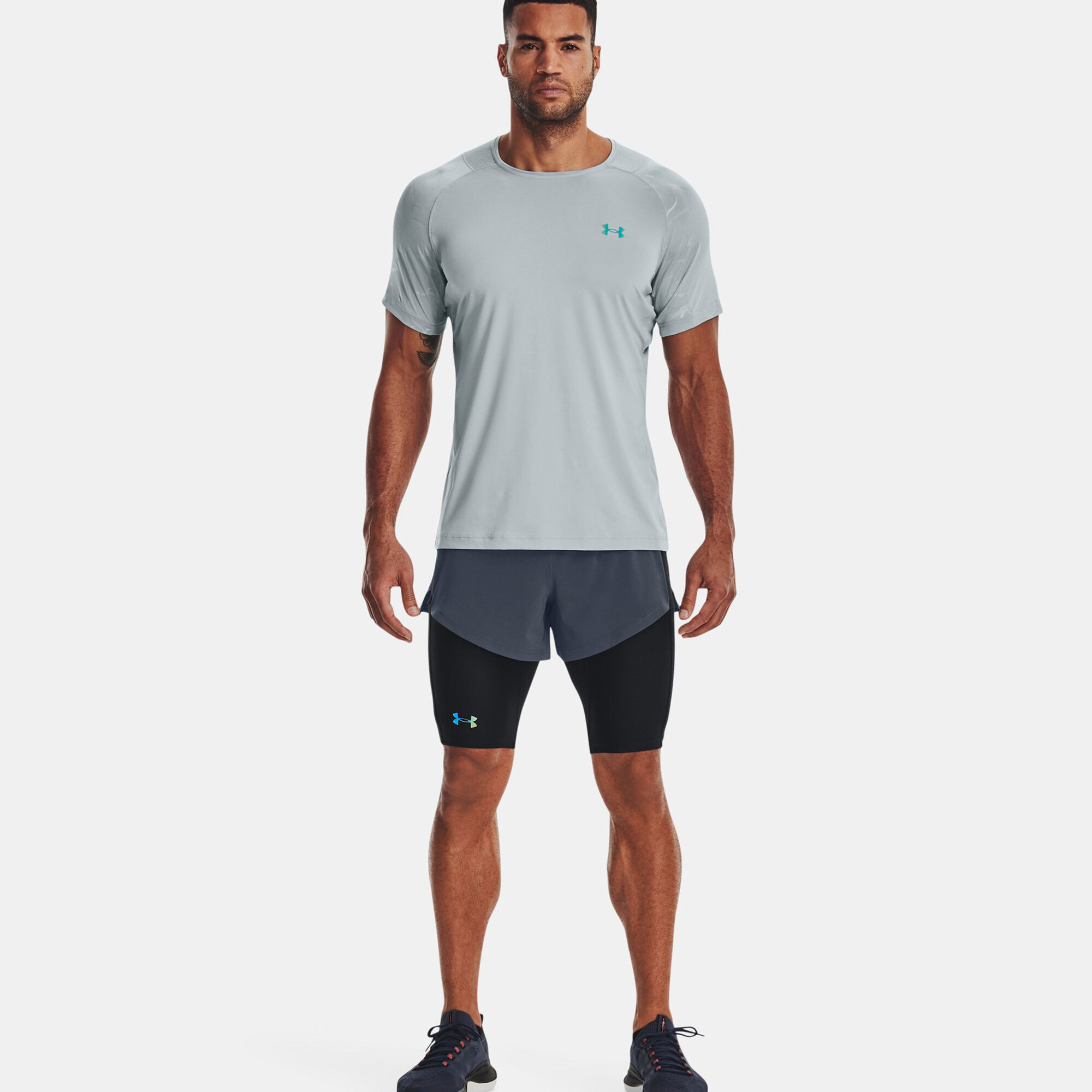 Under Armour Rush Emboss Men's Tennis T-Shirt - Varsity Blue