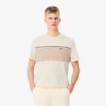 Lacoste T-Shirt Lacoste Colorblock T-Shirt Men - cream, beige