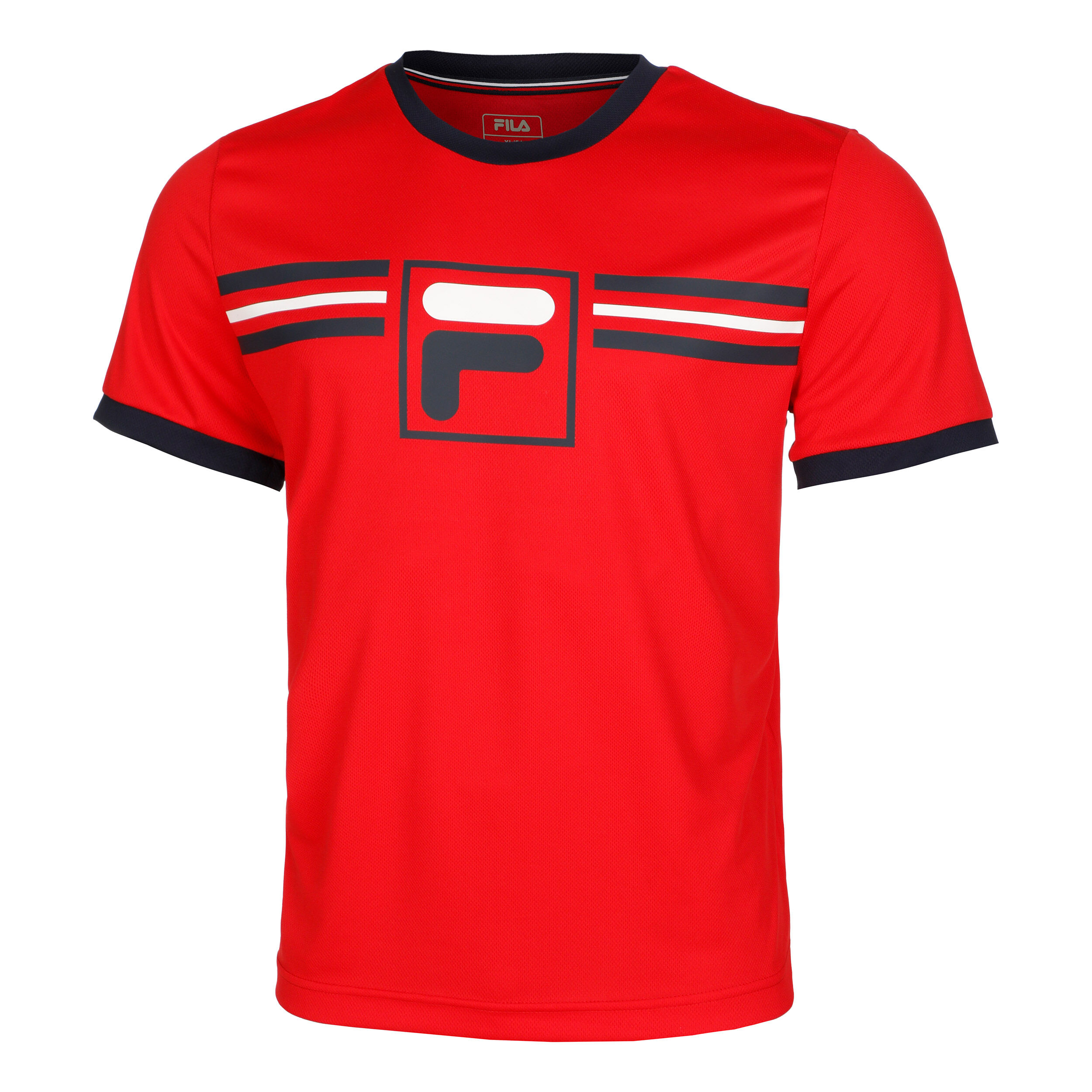 Red fila t shirt sales