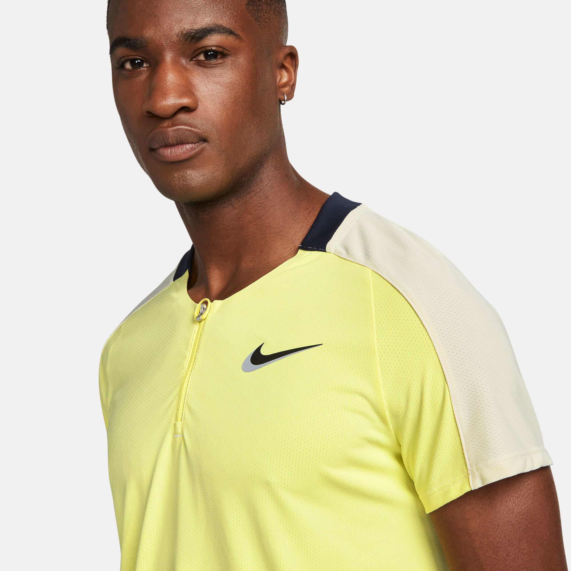 buy Court Dri-Fit Slam Ultimate NTPS Polo Men - Yellow, White online | Tennis-Point