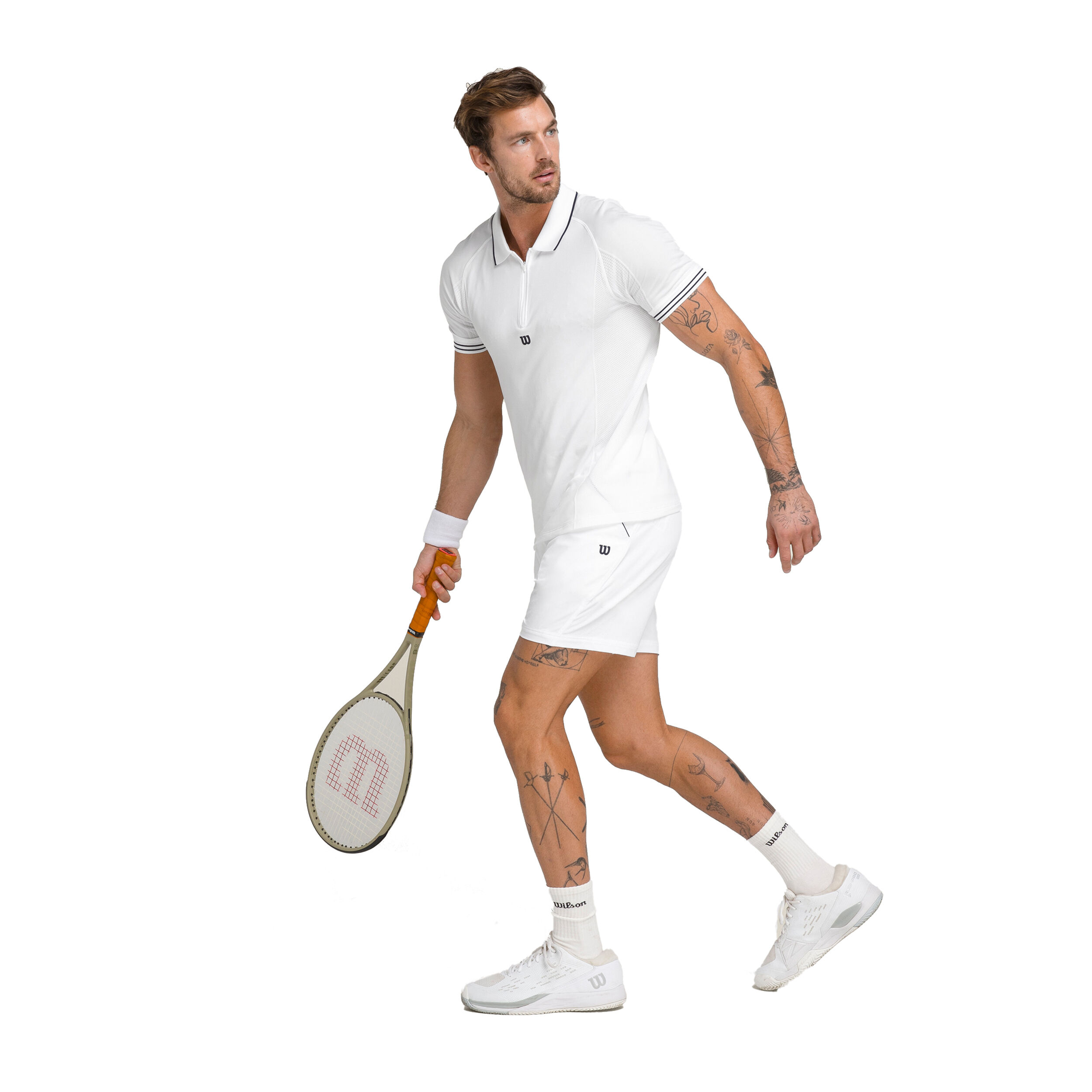 All white tennis sales outfit mens