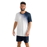 BIDI BADU Tennis apparel BIDI BADU Crew 2.0 T-Shirt Men-dark blue, white