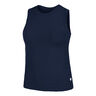 Ace Pocket Ribbed Tank Top Women-Dark Blue