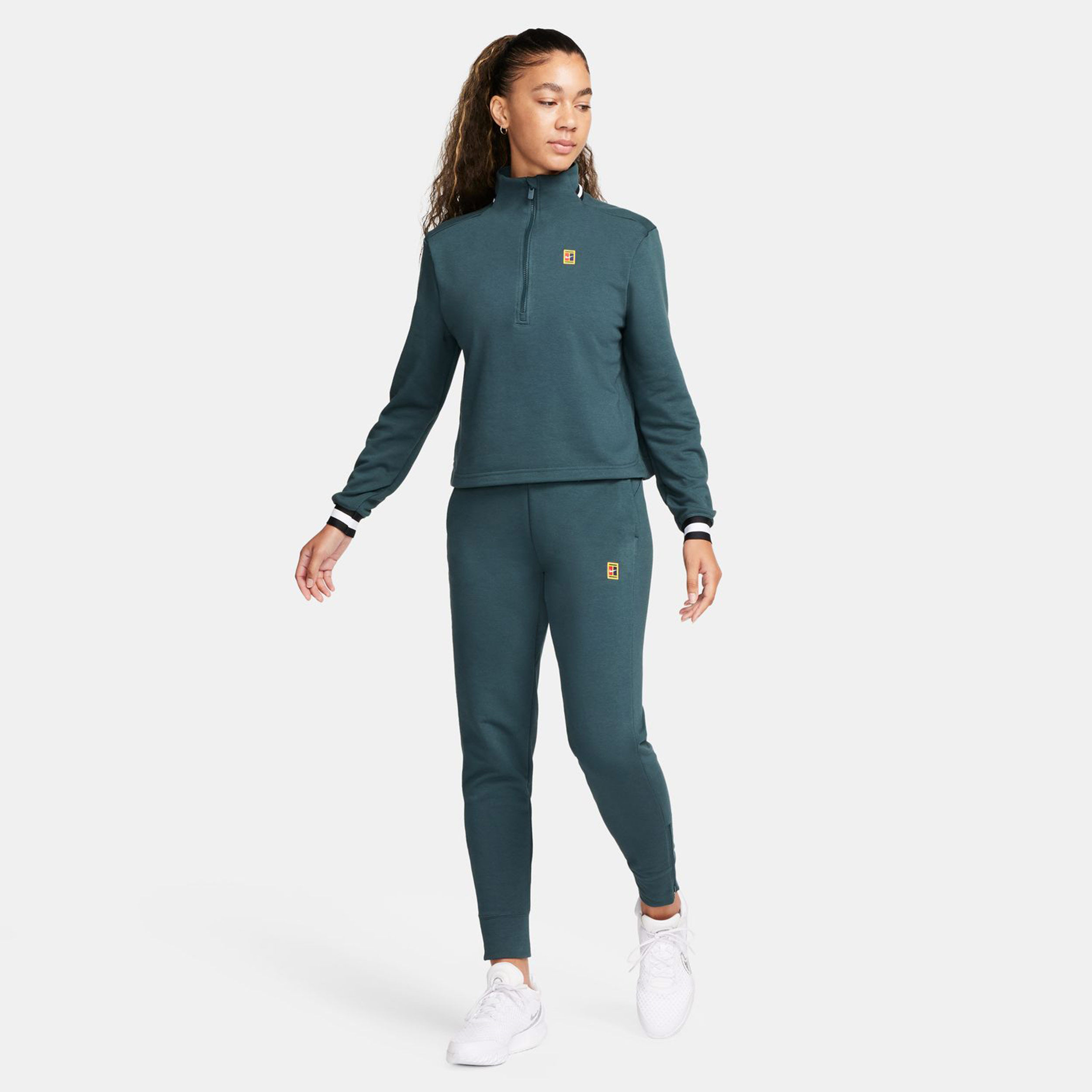 Buy Nike Dri-Fit Court Heritage Half-Zip Fleece Long Sleeve