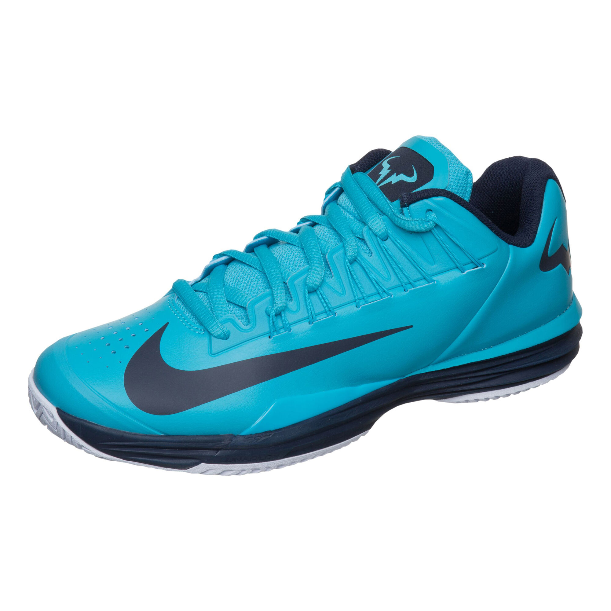 buy Nike Nadal Lunar Ballistec 1.5 LG Quickstrike Limited Edition All Court Shoe Men - Turquoise, Dark Blue online | Tennis-Point