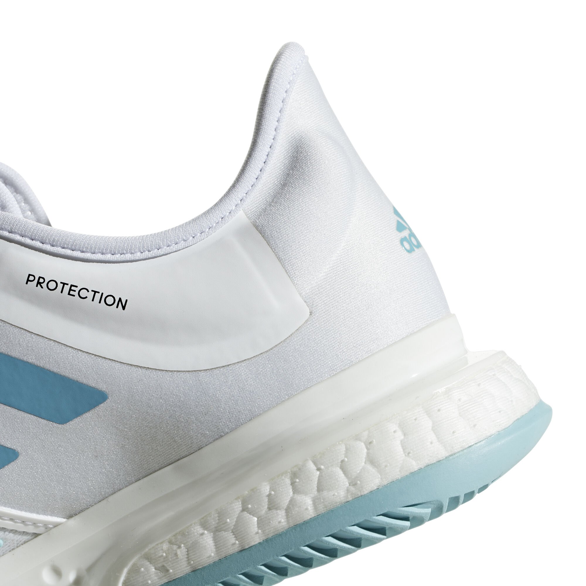 Adidas solecourt boost hotsell parley white/blue men's shoe