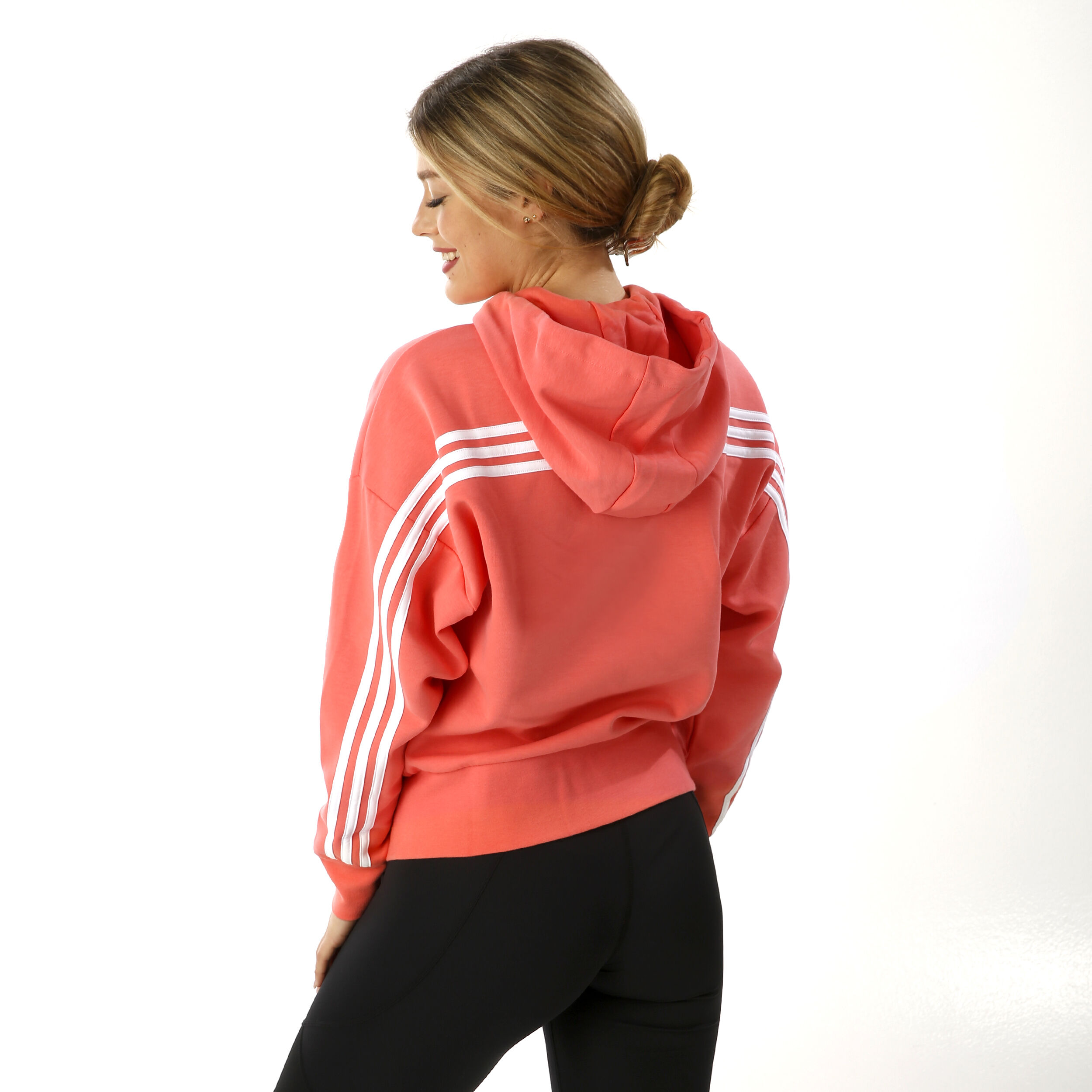 Coral adidas hoodie cheap