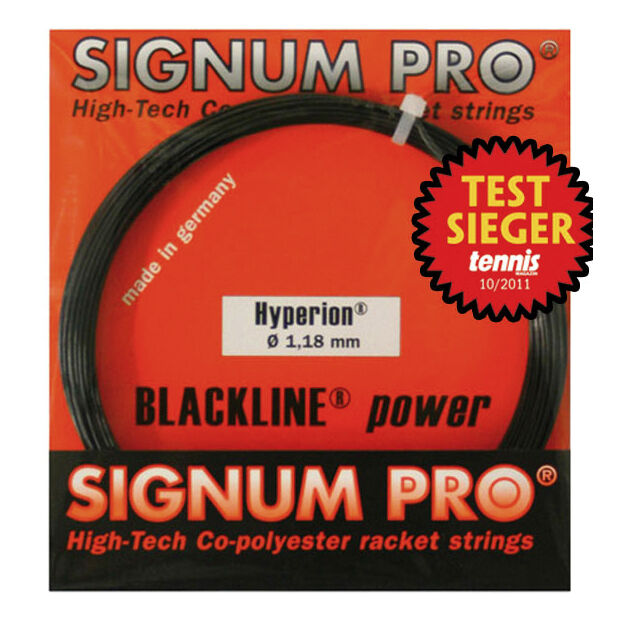 Signum Pro Hyperion 1.30mm Free UK P&P Tennis String 200m Reel Black 