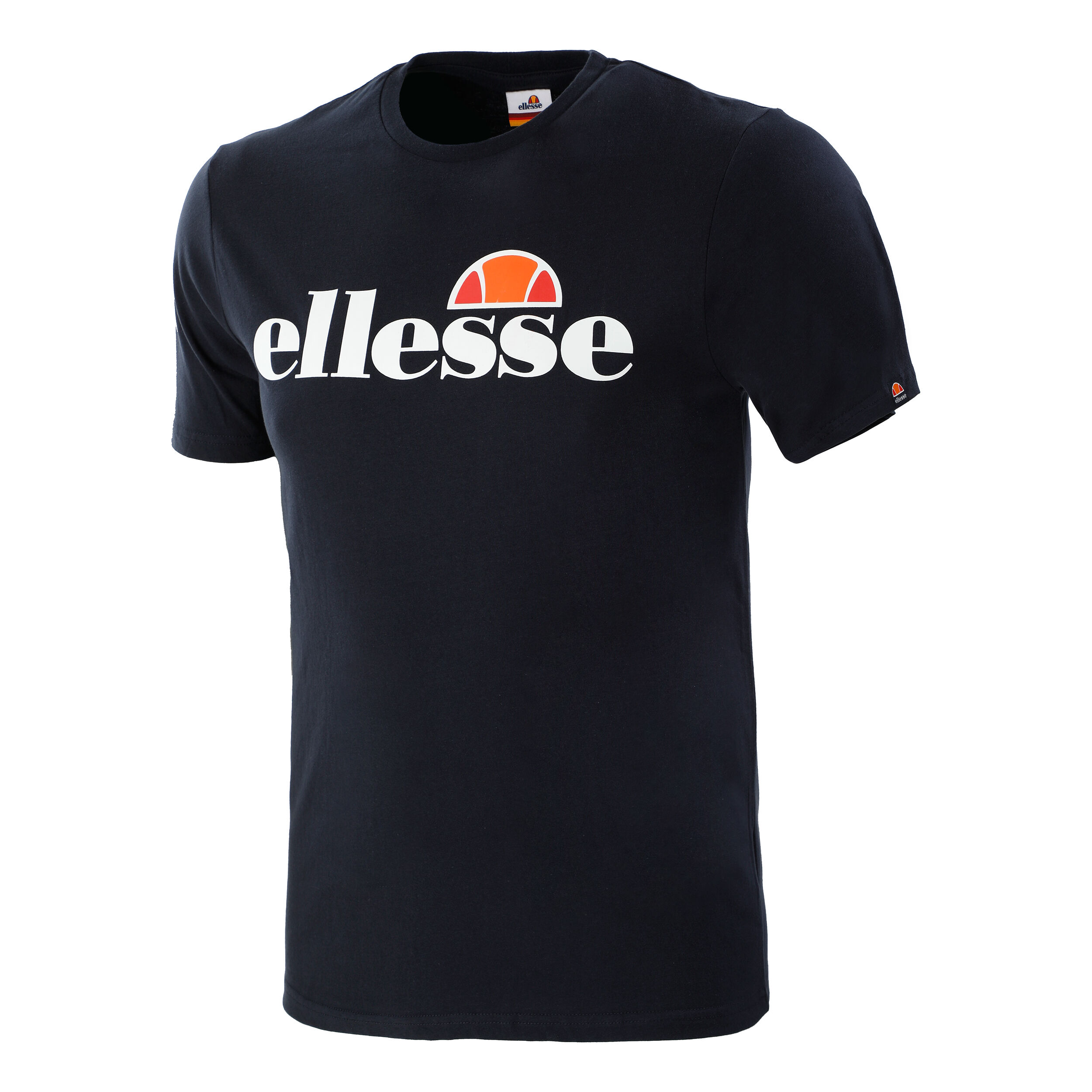 Crewneck col rond Logo-Print ELLESSE T-shirt hommes SL Prado Thé-Manches courtes
