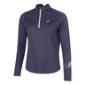 Icon 1/2 Zip Running Shirt Women-Dark Blue