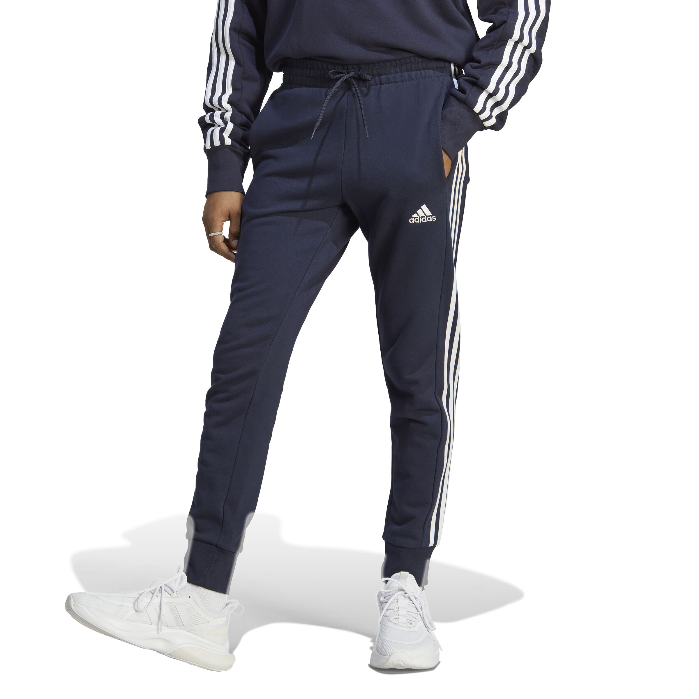 Buy adidas Essentials French Terry Tapered Cuff 3 Stripes Training