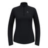 Zeroweight Warm Mid Layer 1/2 Zip Running Shirt Women-Black
