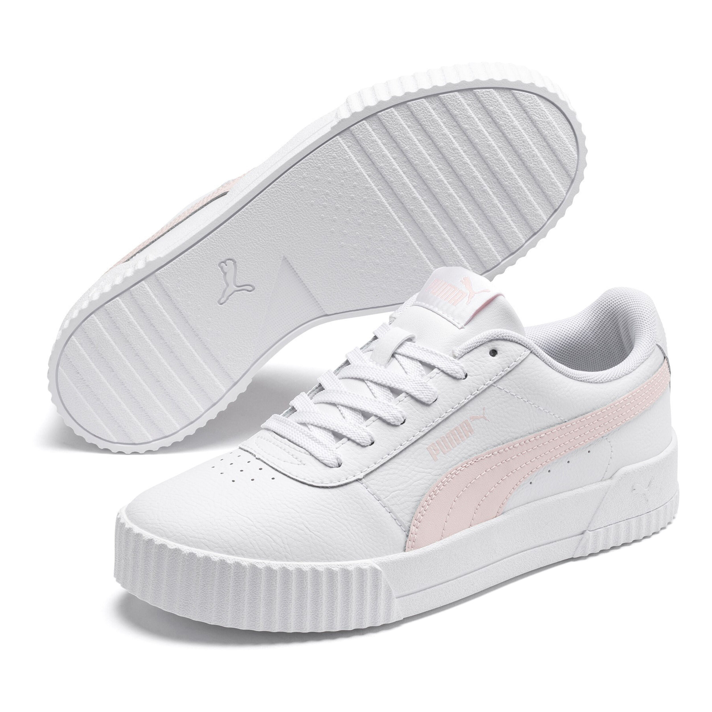 puma carina l white pink