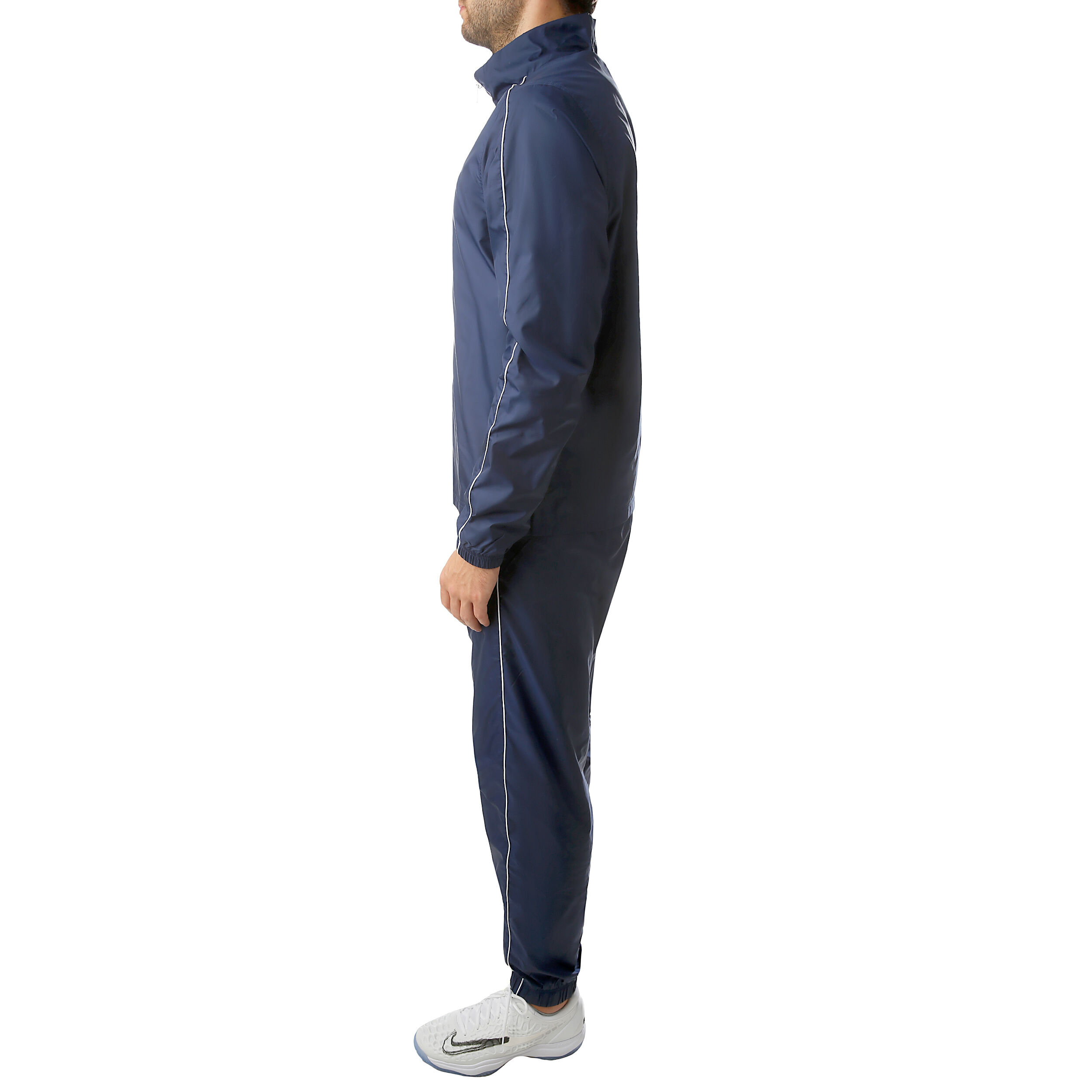Blue nike poly new arrivals tracksuit