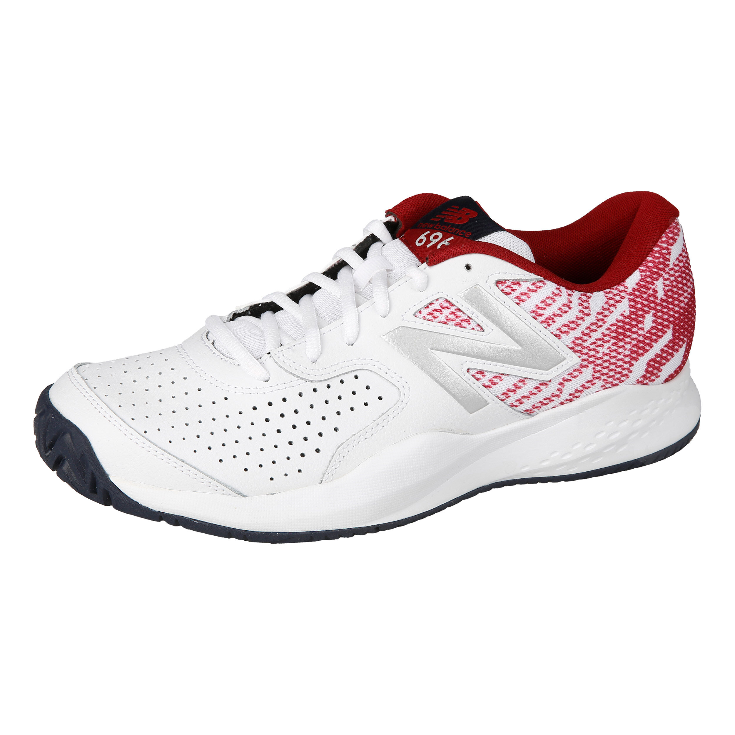 Buy New Balance 696 V3 All Court Shoe Men White Red online Tennis Point COM
