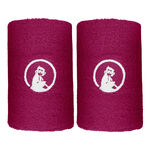 Quiet Please Tennis apparel Quiet Please Long Wristband - 2 Pack Unisex-pink, white
