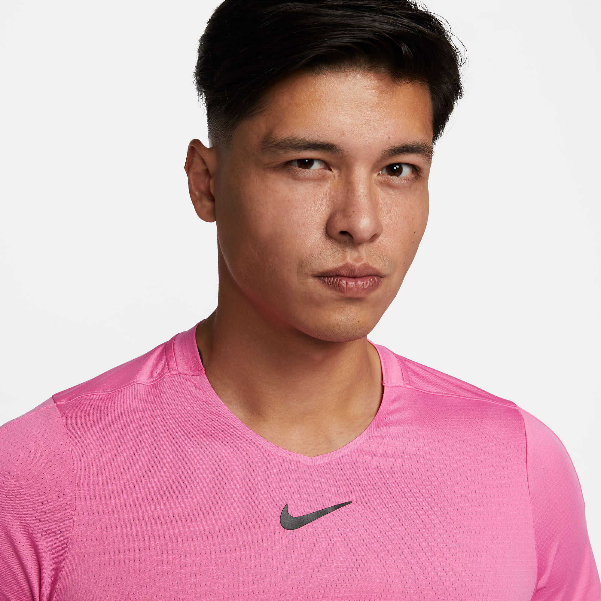 Mens pink nike dri fit shirt hot sale