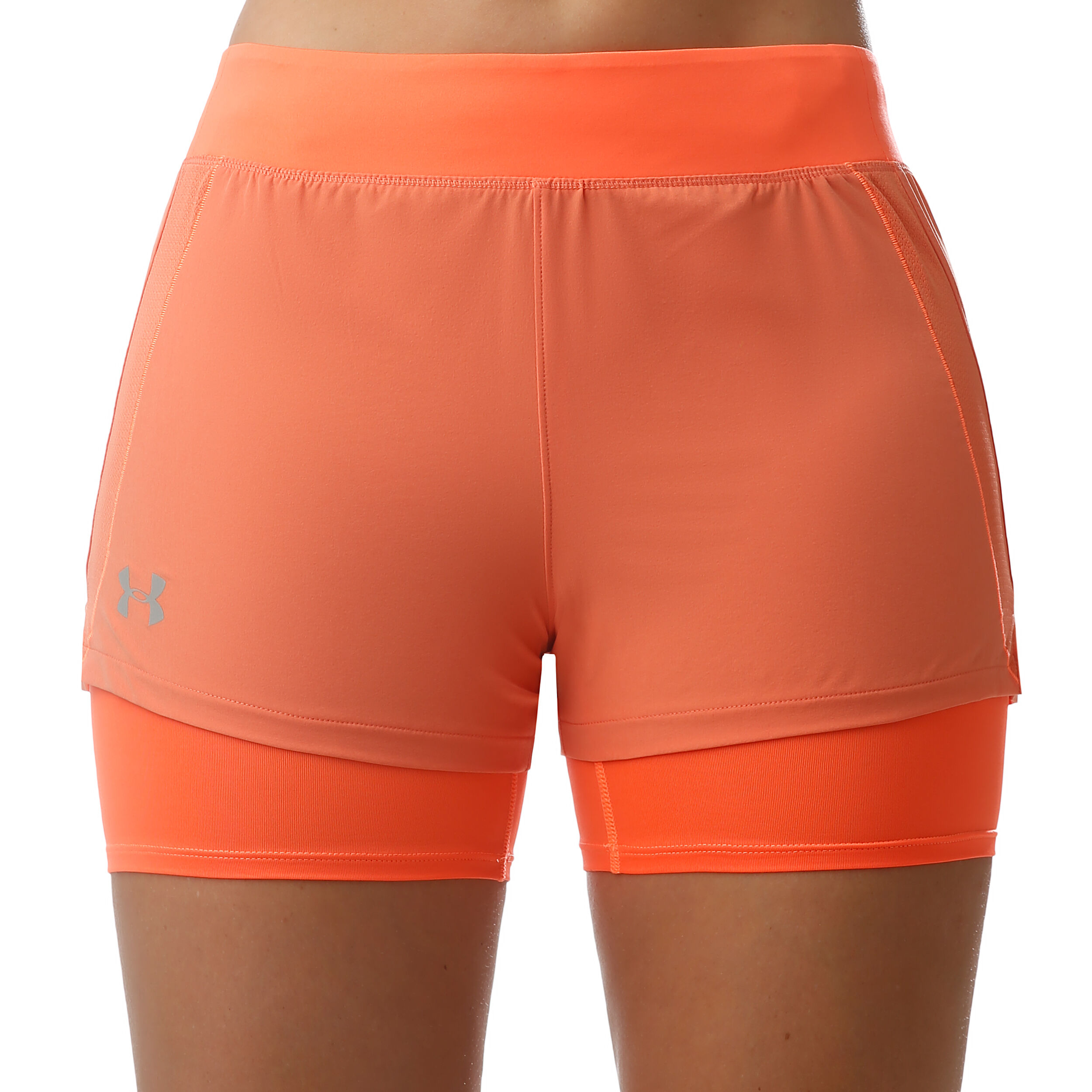 Under armour qualifier top 2 in 1 shorts