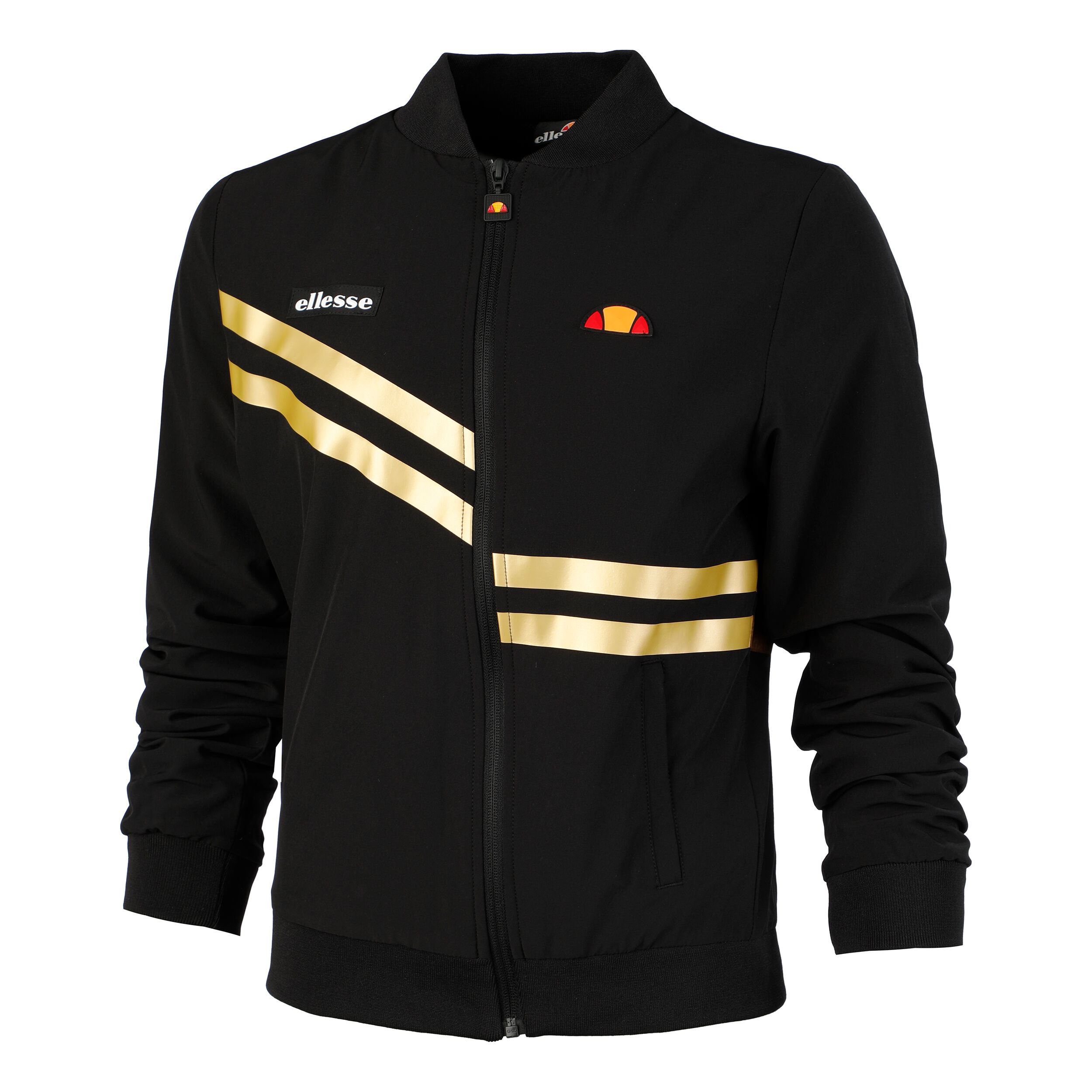 Partial Training Jacket Women Black Gold
