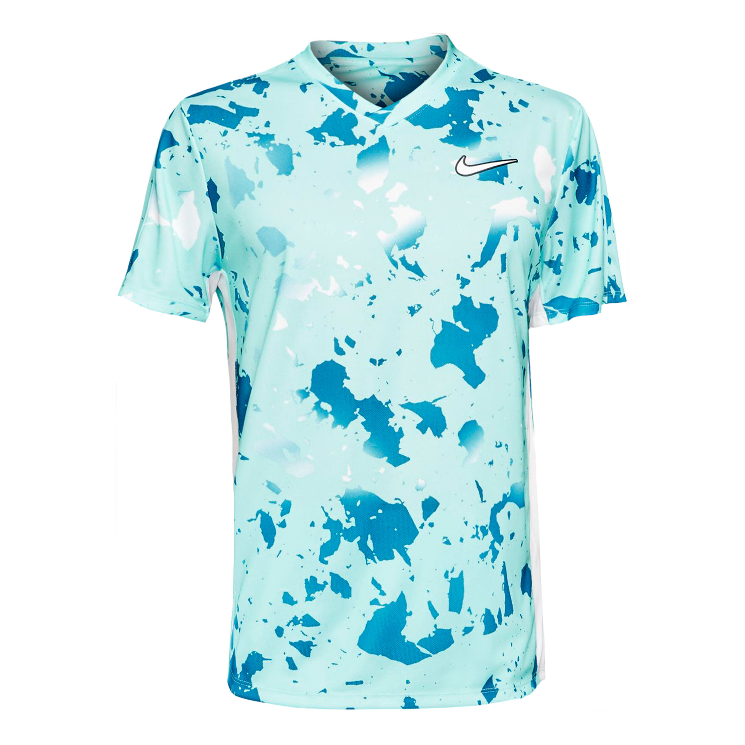 Court Victory Dri Print T Shirt Men Light Blue Blue