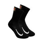 Nike Clothing Nike Court Multiplier Cushioned Tennis Socks 2 Pack-Black,White