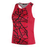 Miria Printed Tank Top Women-Red,Black