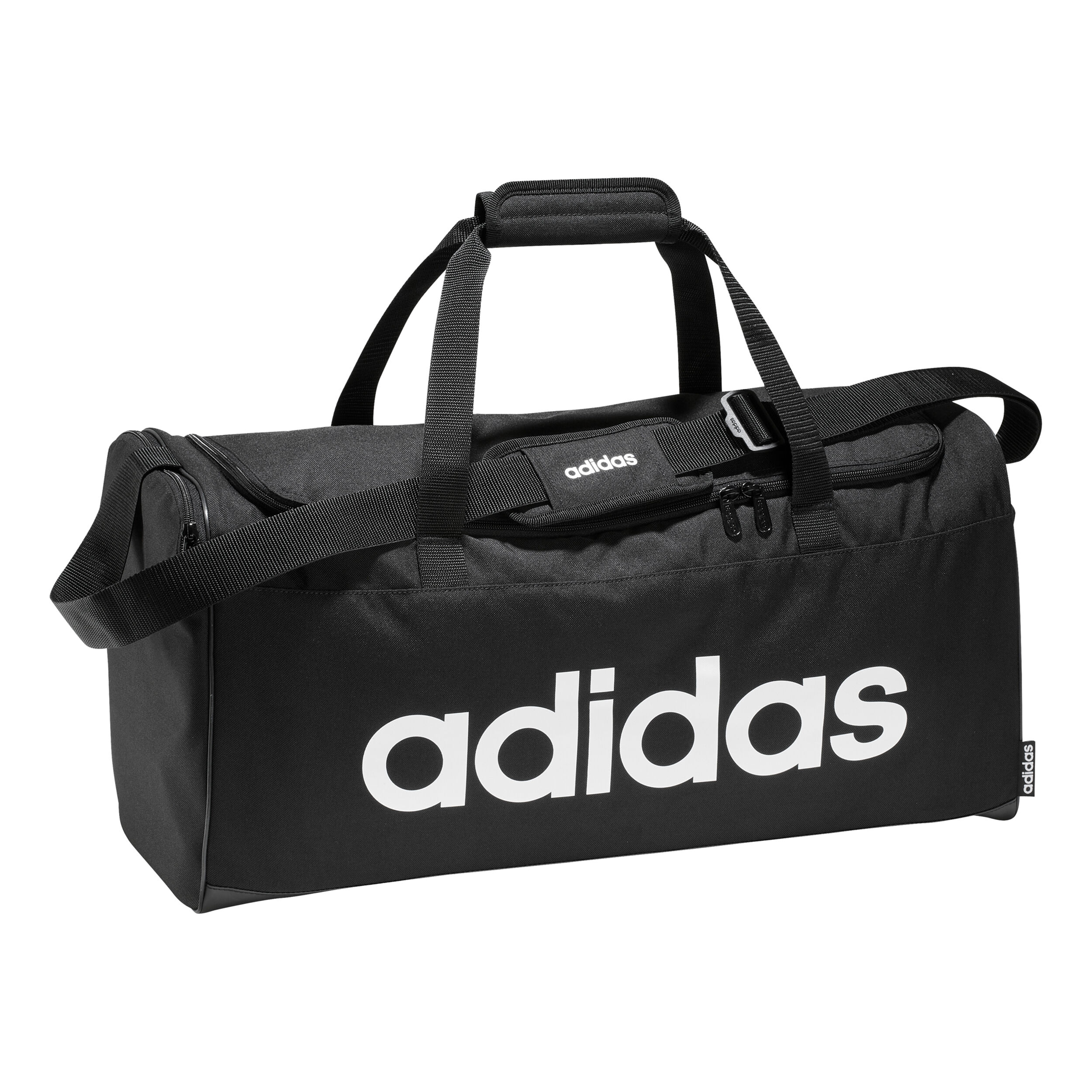Linear Duffle Bag M Sports Bag Black White