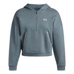 Under Armour Clothing Under Armour Rival Fleece  Piped Half-Zip Sweatshirt Women-white