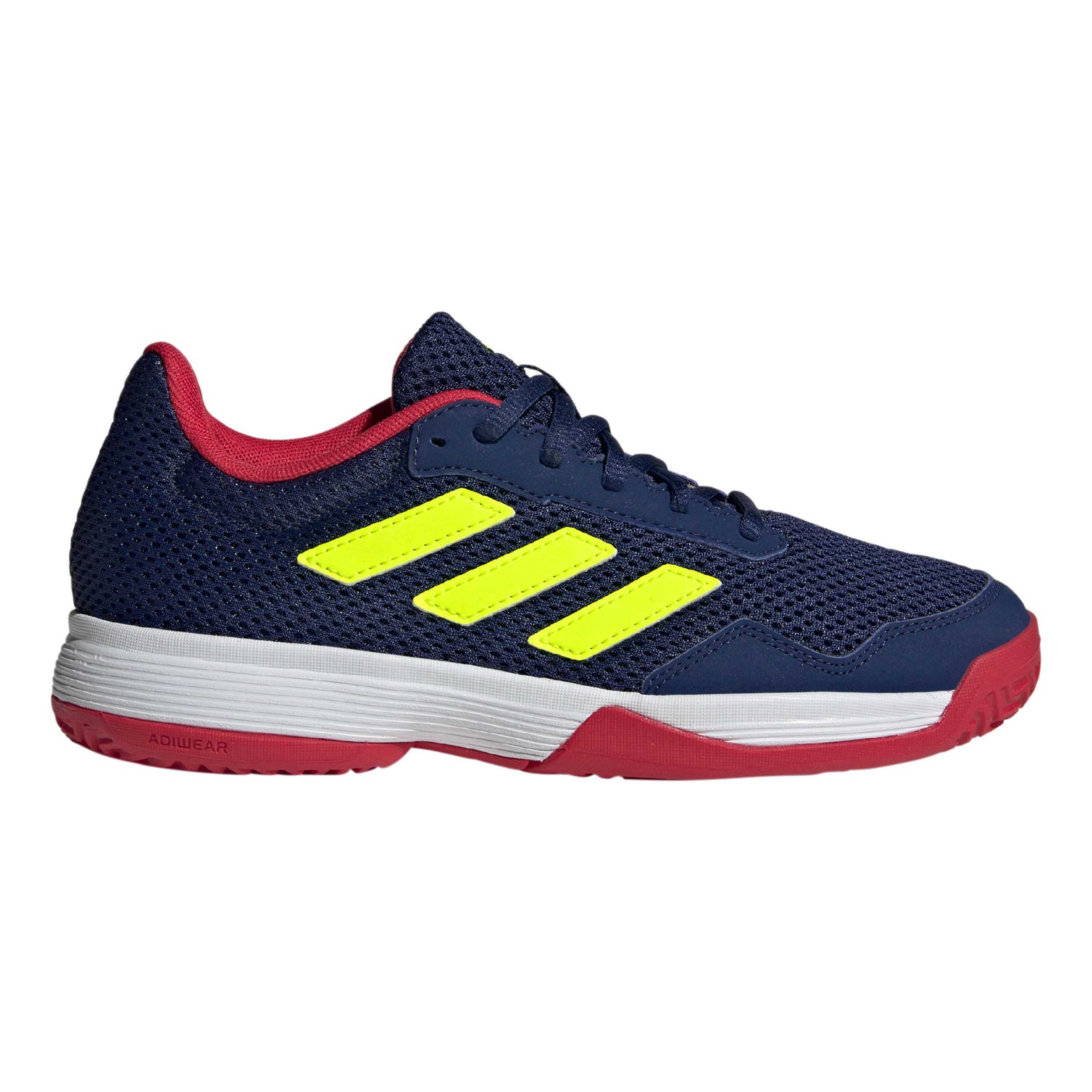 Buy adidas Gamespec All Court Shoe Kids Dark Blue Neon Green online Tennis Point COM