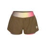Spectrum 2In1 Printed Shorts Women-Brown,Yellow