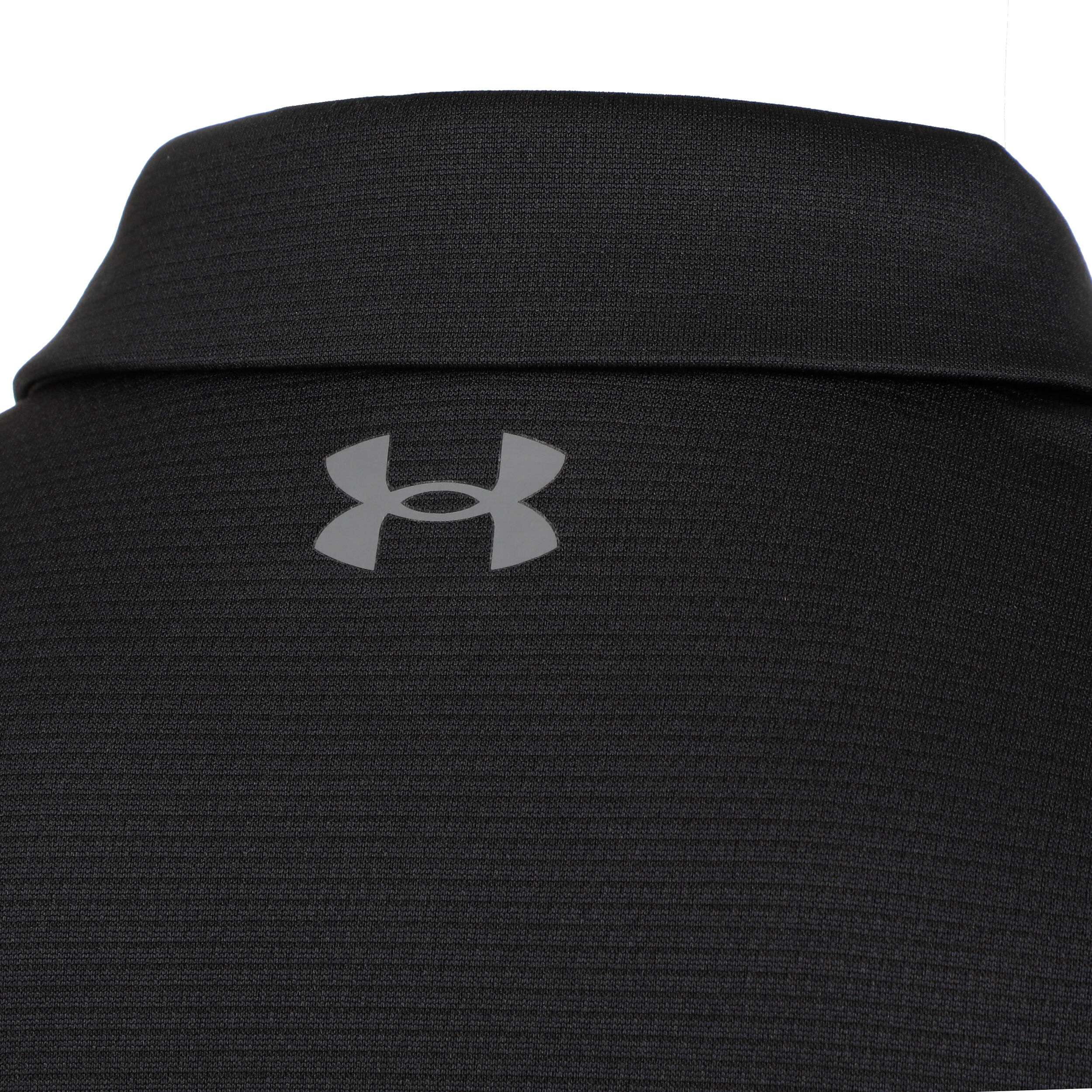 Under armour best sale black polo mens