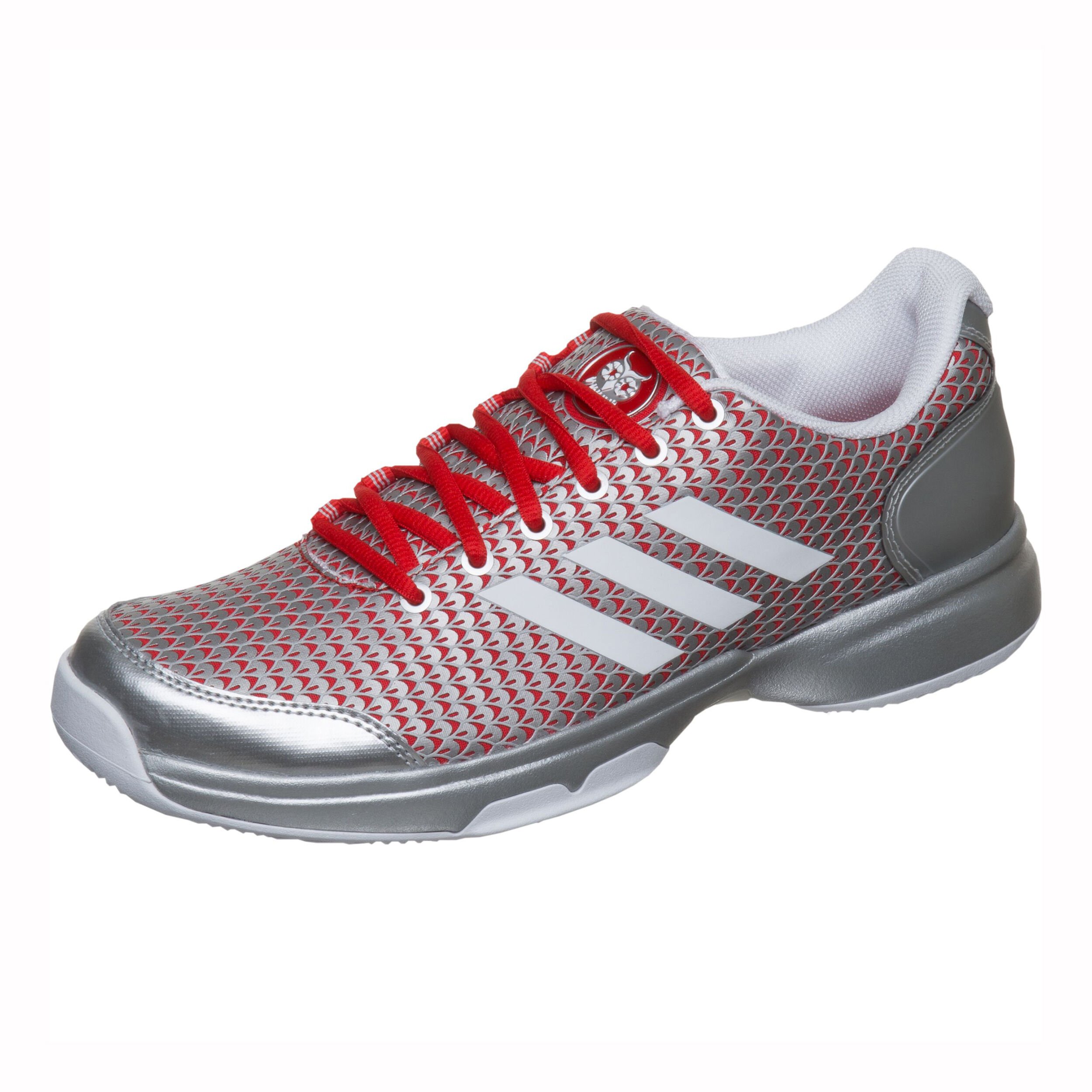 Adizero Ubersonic 2 Athena All Court Shoe Women Silver Red
