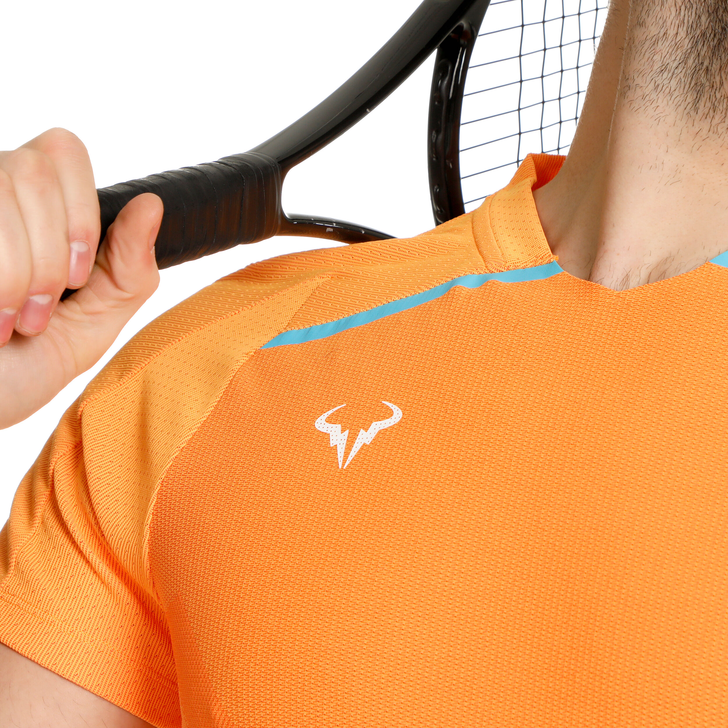 Nike tennis shirt orange best sale