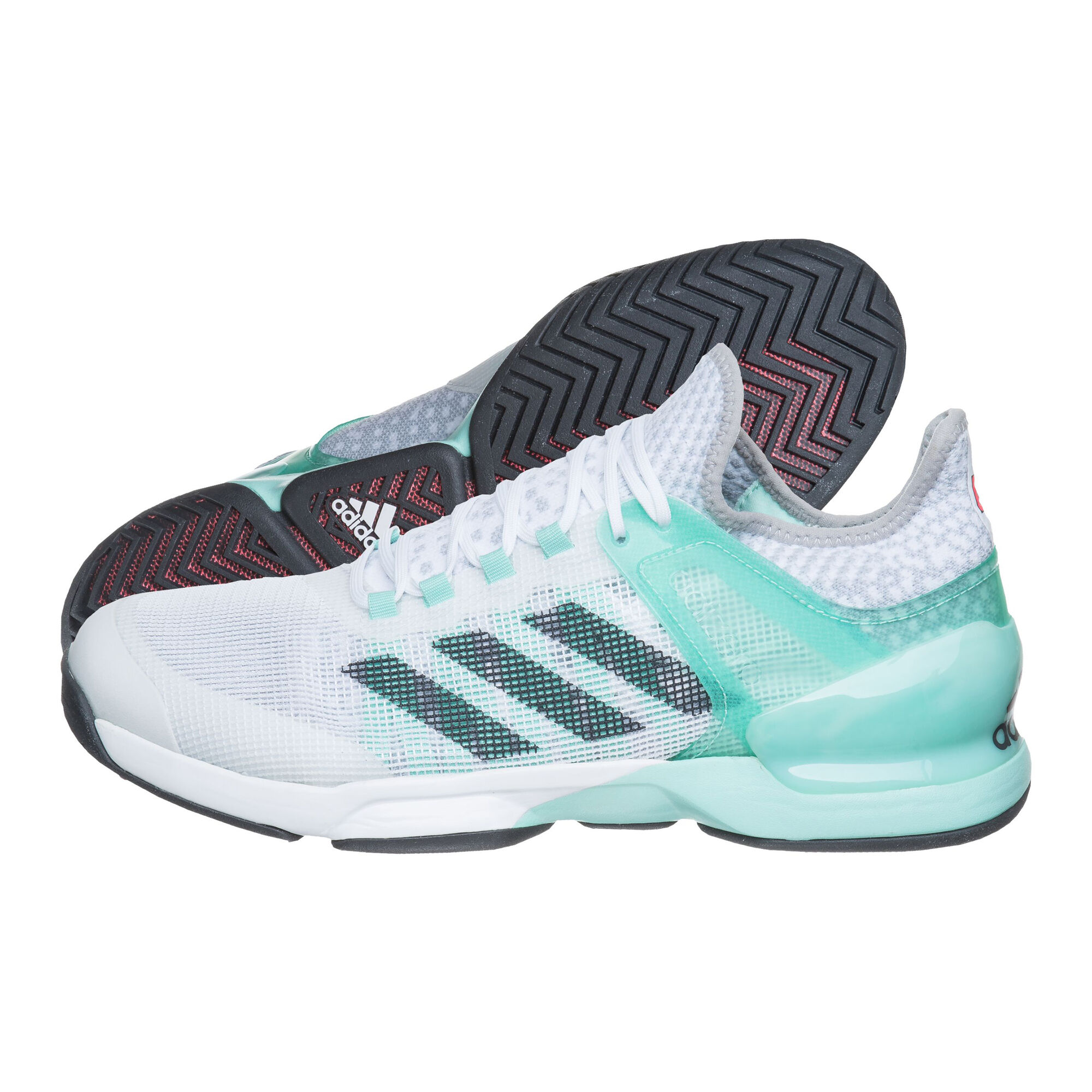 buy adidas Adizero Ubersonic All Court Shoe Men - Green, Grey online | Tennis-Point