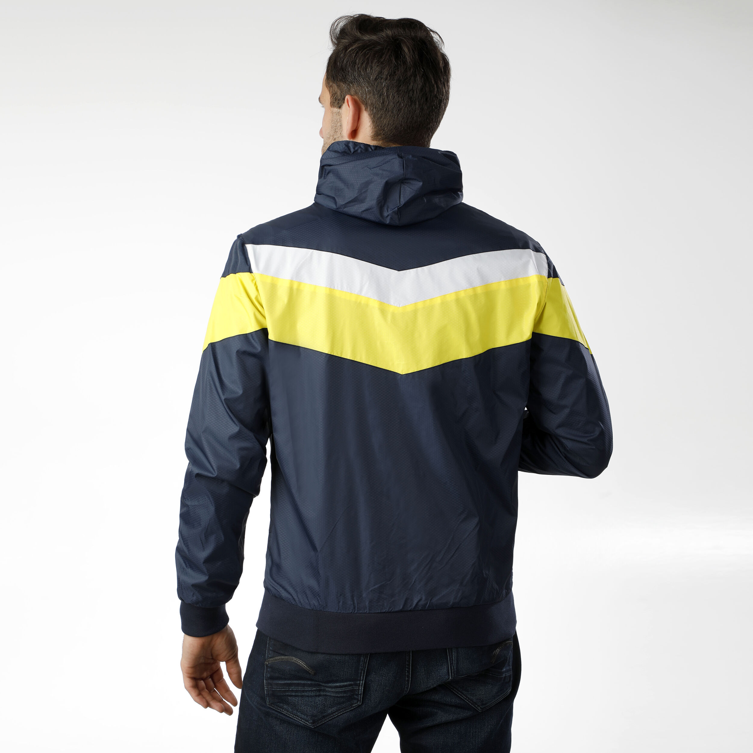 Blue and new arrivals yellow windbreaker