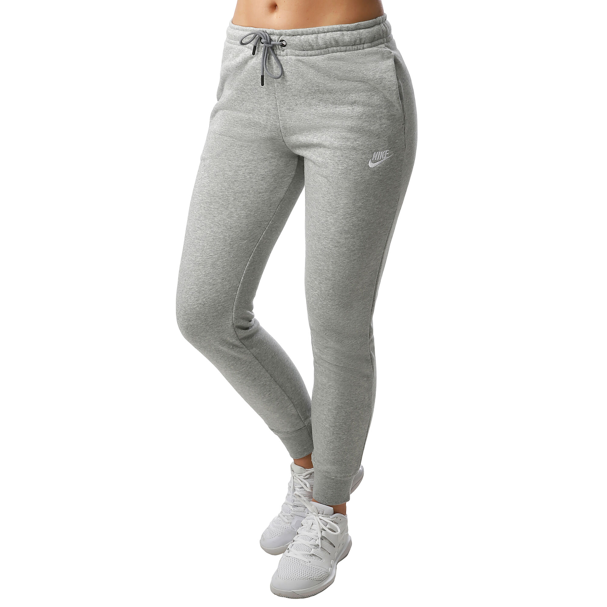 volgens Spreekwoord Formuleren buy Nike Sportswear Essential Training Pants Women - Lightgrey, White  online | Tennis-Point